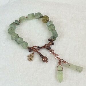 Sea Glass Hand Crafted Bracelet 8” inches